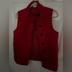 Jones New York RED Vest GENTLY WORN